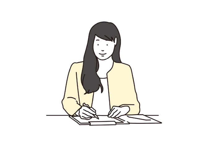 女性のイラスト